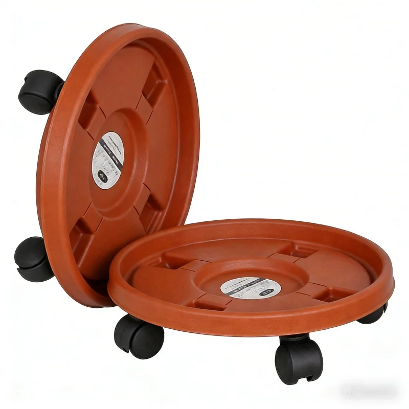 

Flower Pot Tray with Universal Wheels, Weighted, Movable, Indoor and Outdoor Balcony Succulent Potted Plant Base