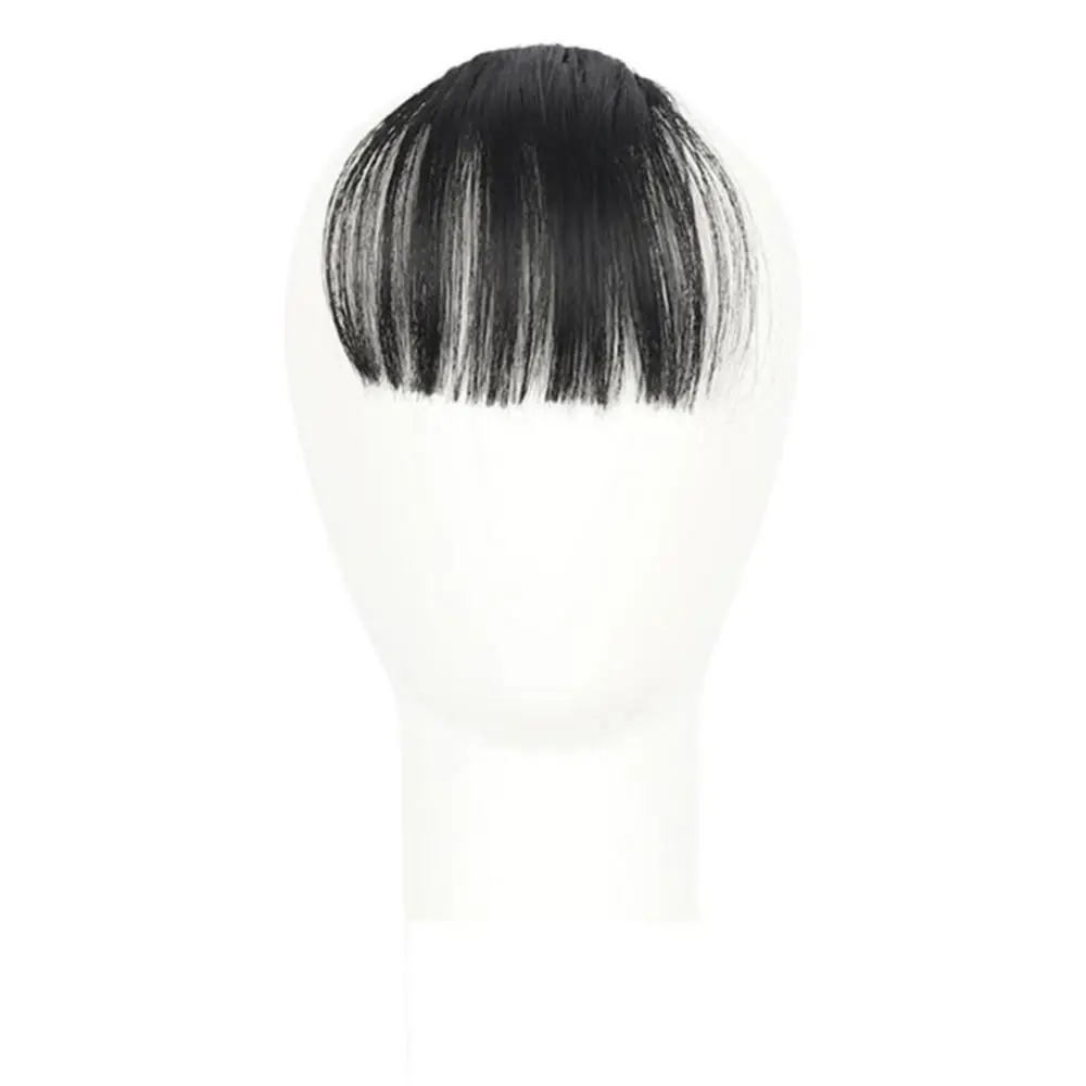 Synthetic Air Bangs Hairpiece Fake Bangs Black Brown Hairpiece Extension Clip In Hairpieces Accessorie Flush Bangs Invisible Wig