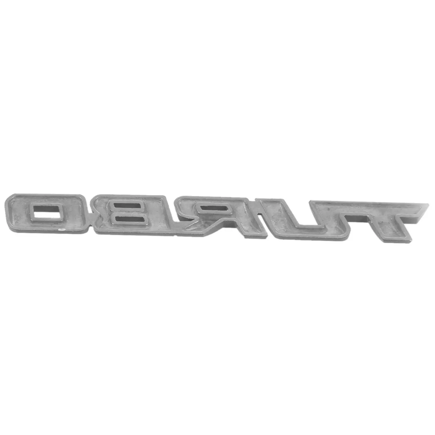 TURBO Universal Car Motorcycle Auto 3D Metal Emblem Badge Decal Sticker, Silver