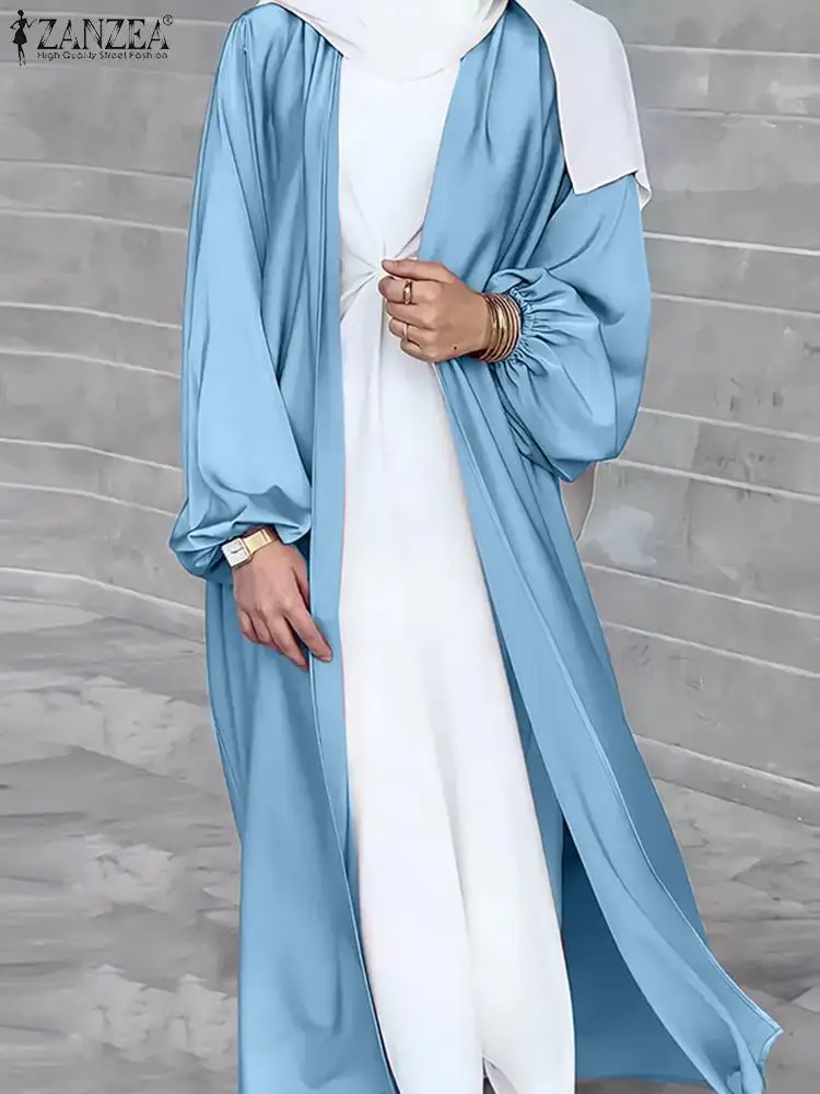 

Women Chiffon Open Abaya Muslim Hijab Abayas Fashion Kimono ZANZEA Dubai Turkey Blouse Islam Kaftan Casual Cardigan Femme Caftan