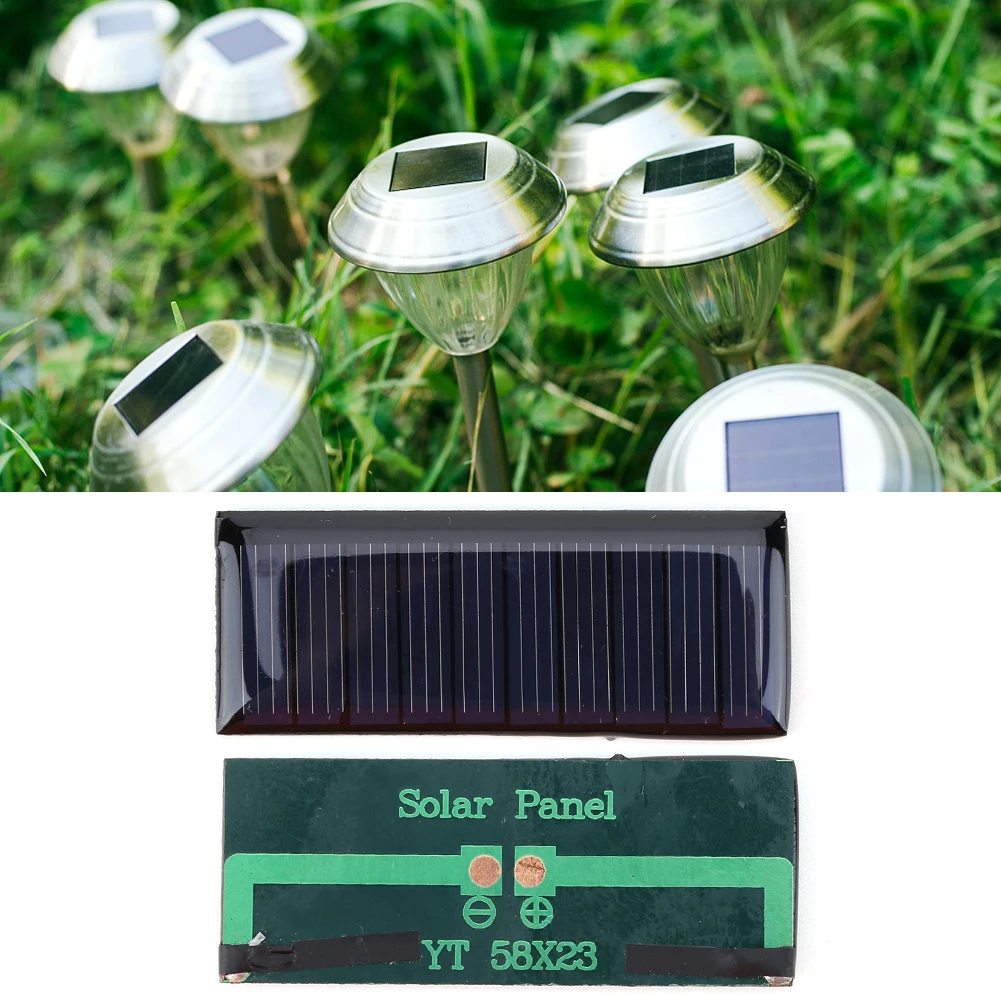 1/2 قطعة لوحة الطاقة الشمسية الصغيرة 5 فولت 0.23 واط 45MA شاحن البطارية الشمسية 58*23 مللي متر البولي سيليكون ل 3.7 فولت الشمسية/LED ضوء #3