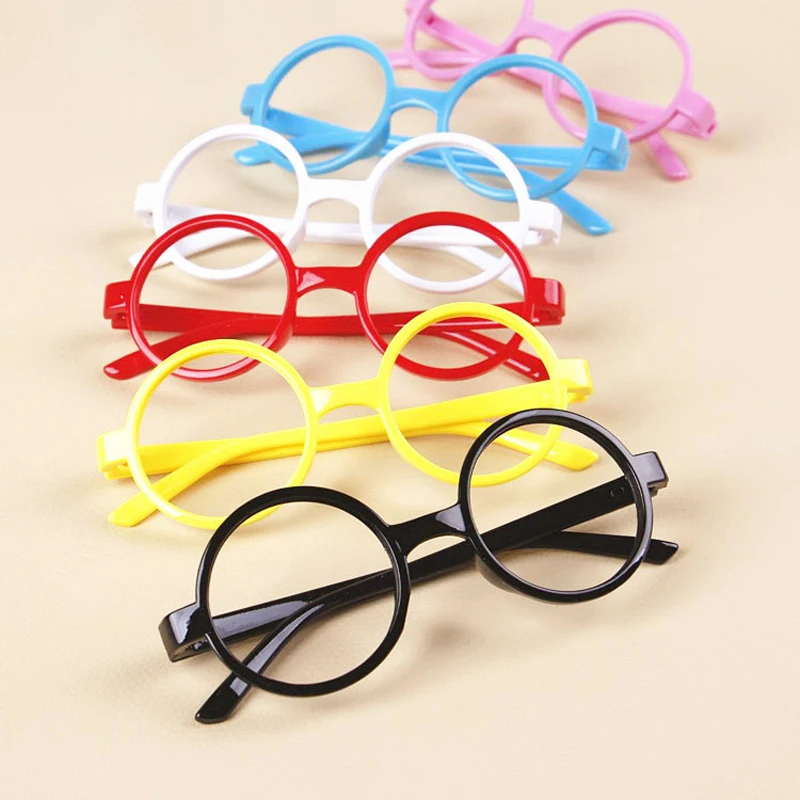 Cute Round Shape Plastic Glasses Frame Fashion Little Baby Children Glasses Frame Without Lens Decoration Accessories Gifts