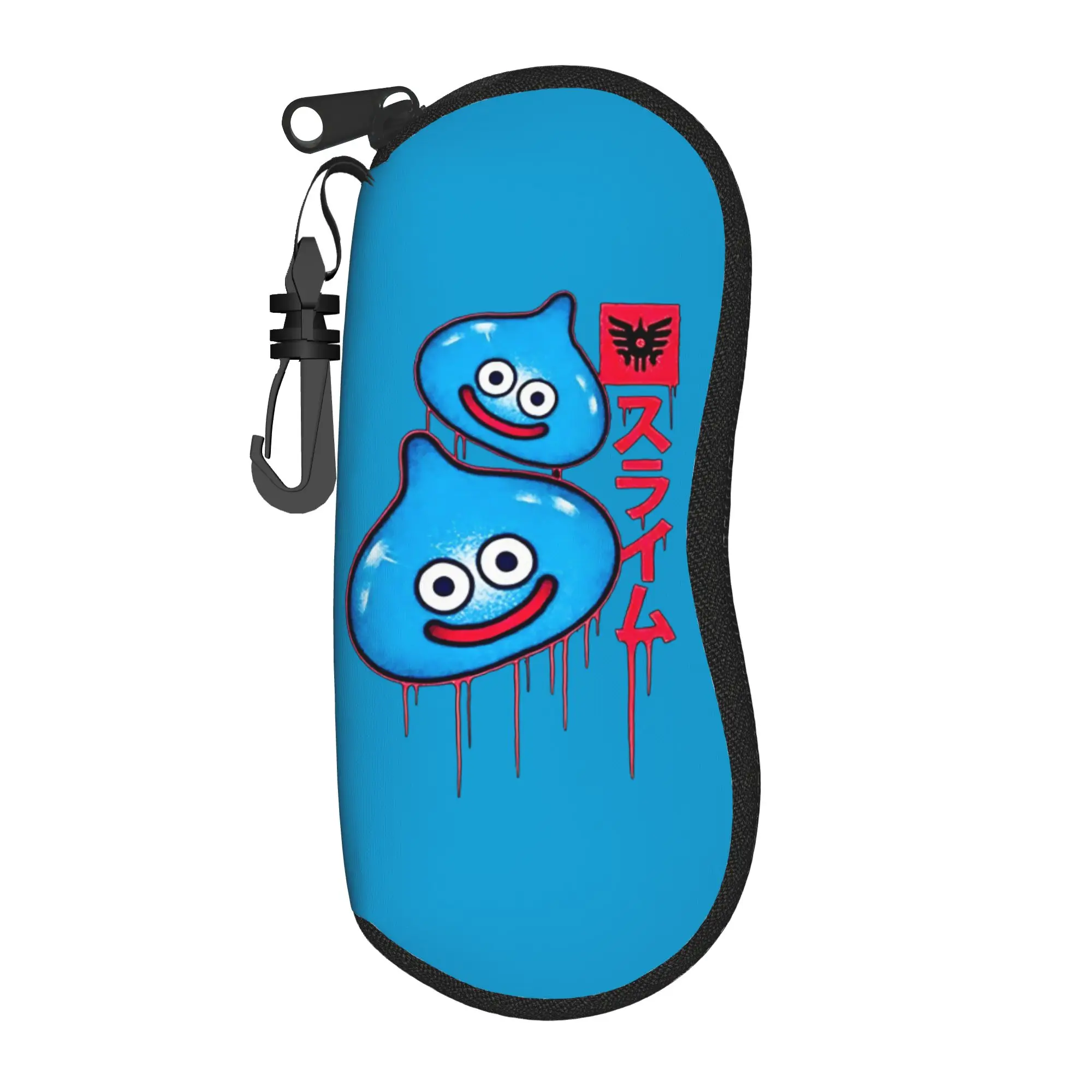 Kawaii Cartoon Glasses Case Dragon Quest slime Accessories  Zipper  Glasses Storage Box Anti-Pressure Sunglasses Box