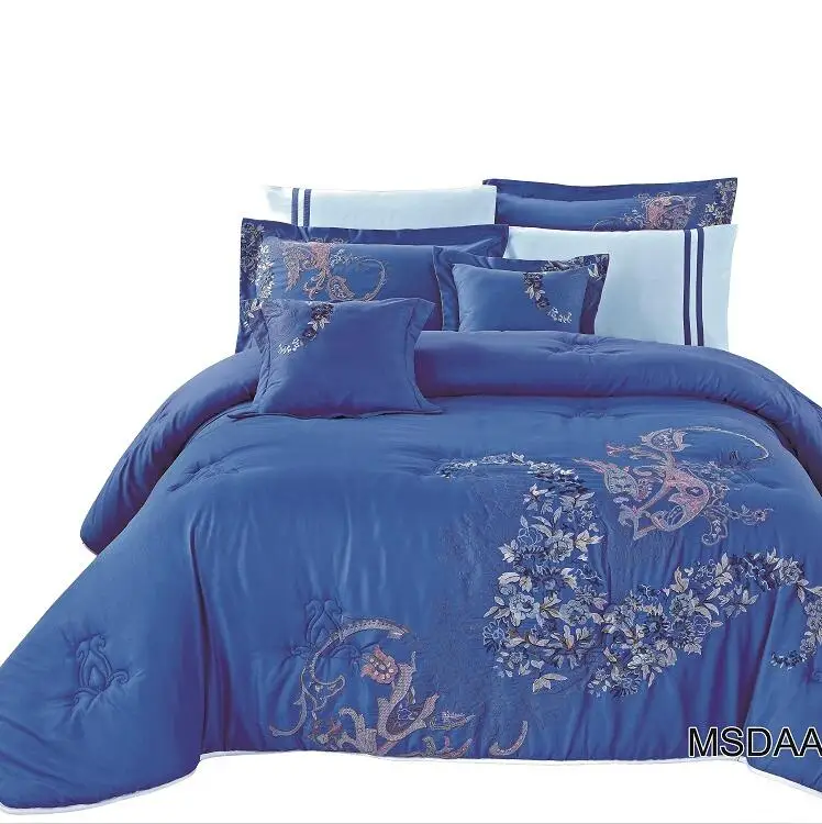 2025 Bedding King Polyester Microfiber 8 Pcs Comforter Set