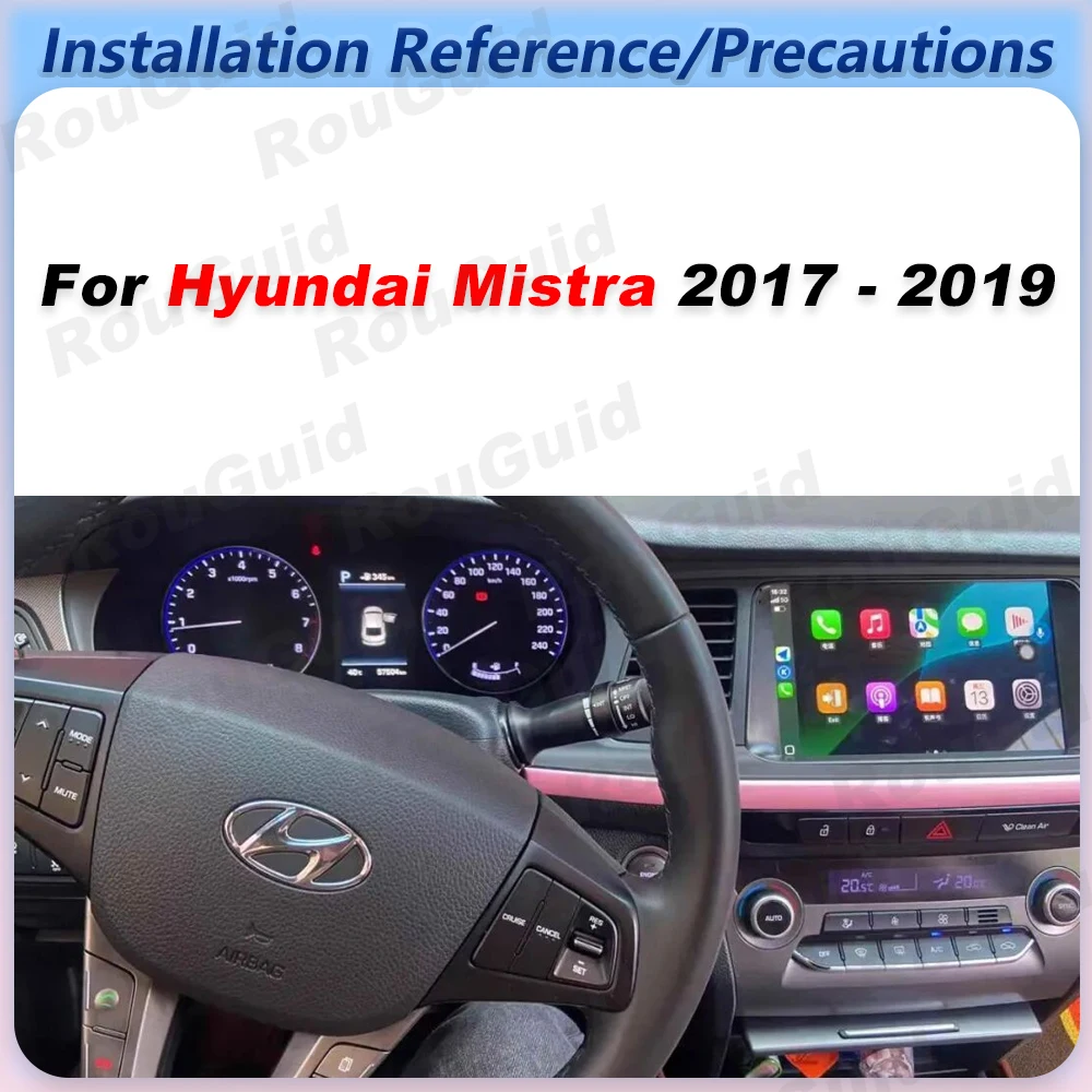 Car Radio Autoradio Carplay Android For Hyundai Mistra 2017 - 2019 GPS Navigation Video Multimedia Player Touch Screen Wifi DSP