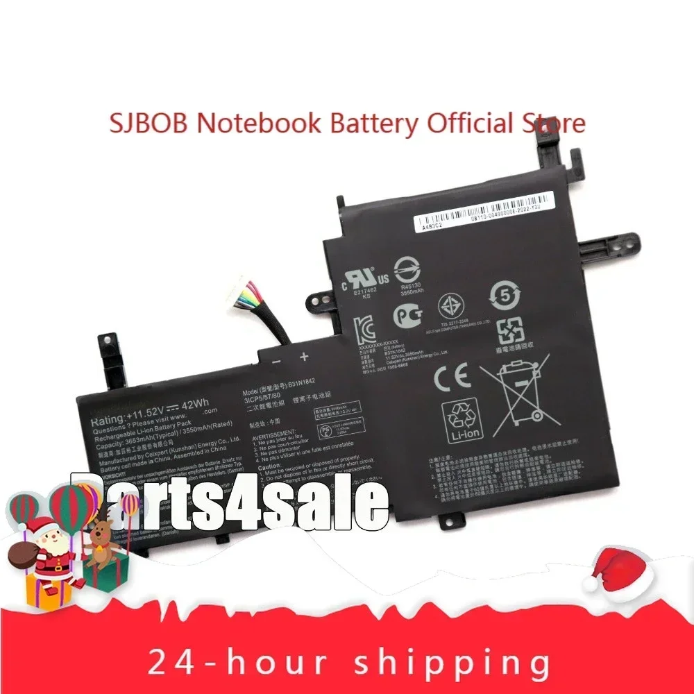 2025 B31N1842  Battery For ASUS VivoBook 15 F513 M513 K513 S513 X513 S15 S531F Laptop battery