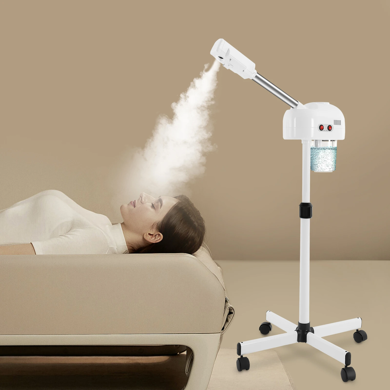 جهاز بخار للوجه مملوء بالأوزون، معدات العناية بالبشرة، رطوبة البشرة، يزيل الأوساخ والزيت من المسام لصالونات التجميل والمنتجعات الصحية والمنزل