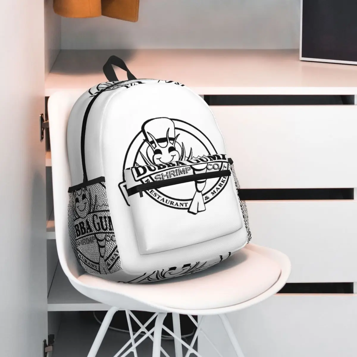 Mochila de la película Bubba Gump Shrimp Forrest, mochila para estudiantes, mochila escolar para niños, bolsos de hombro para ordenador, para hombres y mujeres
