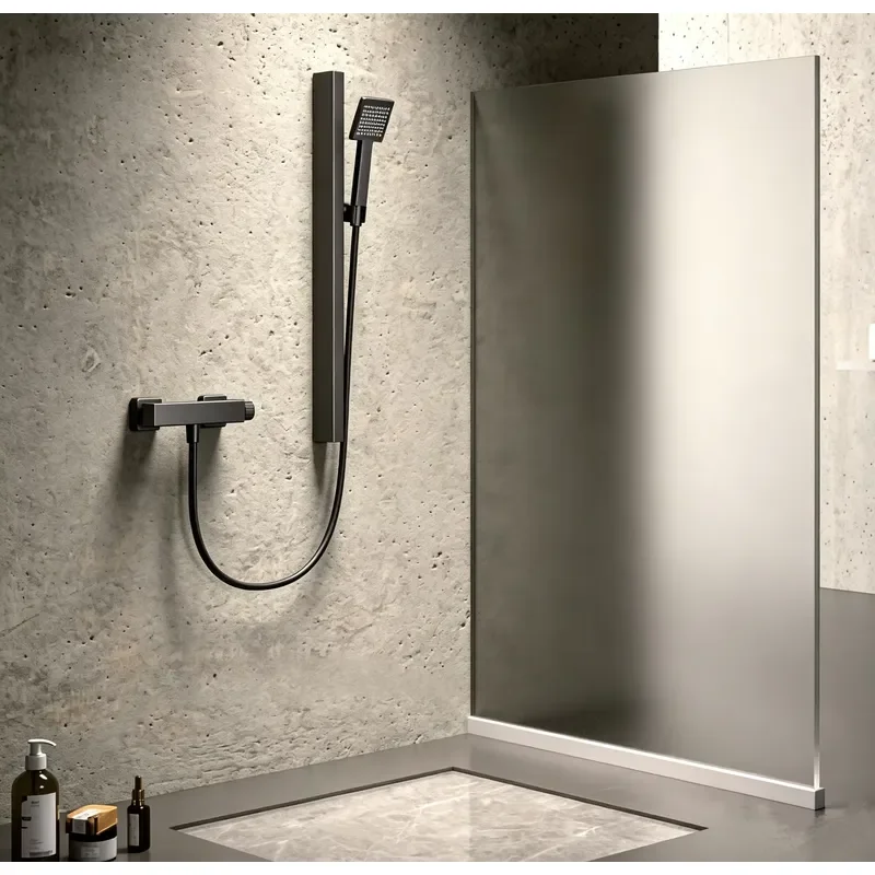 Momali Direct Brass Concealed Sliding Bar Shower Faucet Set System Shower Combo Set Built in Shower Trim Set
