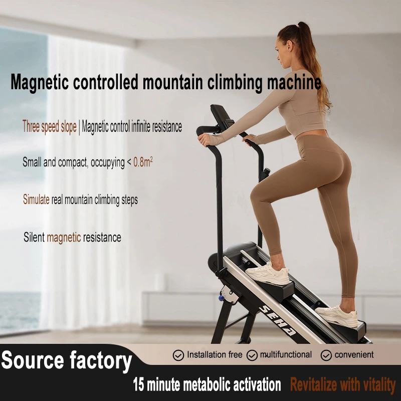 

Magnetic Control Mountain Climbing Machine, Stair Climbing Machine, Aerobic Exercise, Home Climbing And Stepping Fitness Device