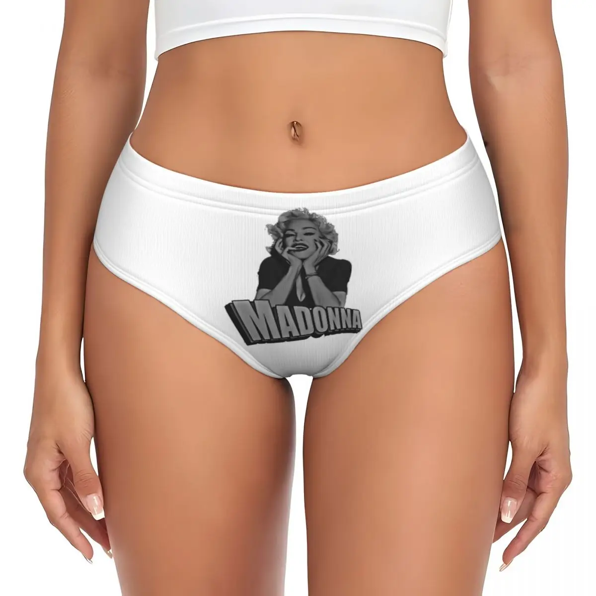 Vintage Qeen Of Pop 80s - Love Of My Life Madonna Panties Briefs Women's Comfort Briefs Underwear Breathable Female Underpants