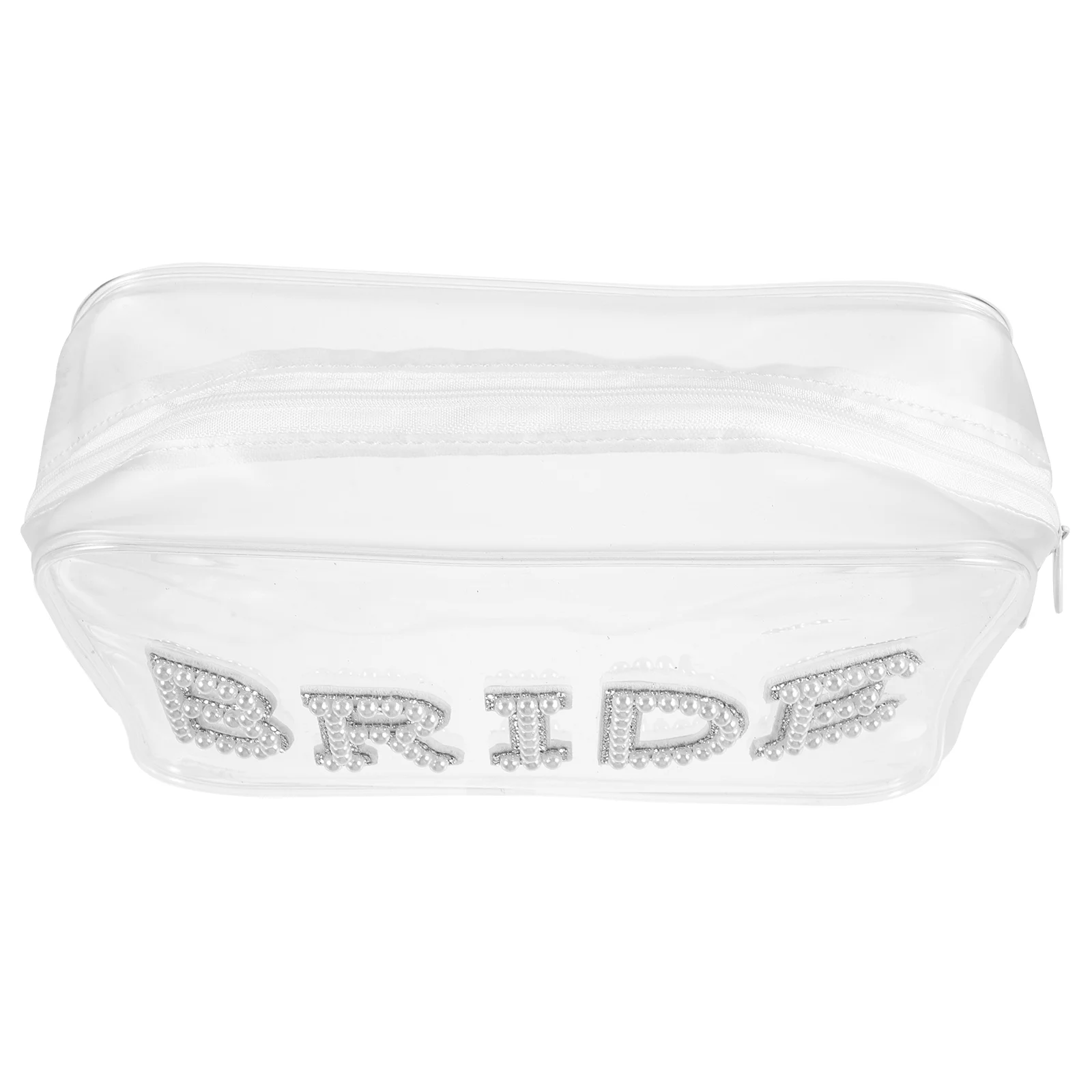 Wedding Bride Emergency Kit Large Makeup Bag Travel Size Toiletries Wash Essentials Clear Bags for Women Pvc Pouch Bridesmaid