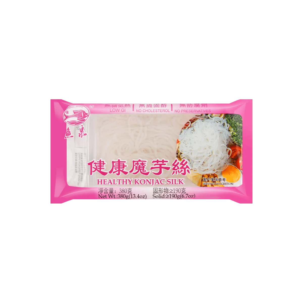 [10 PAK] YUQUAN kesehatan Konjac sutra 380g * 10 pak