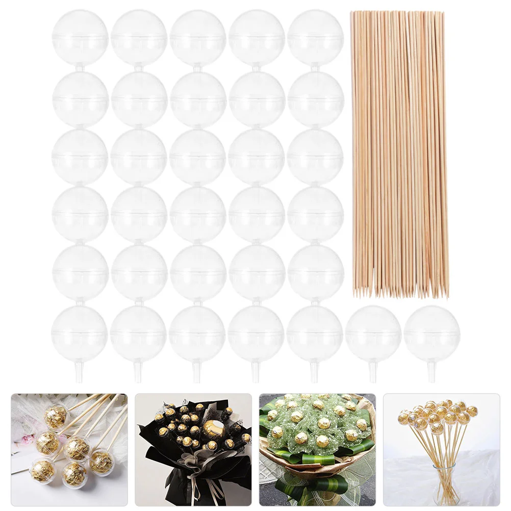 

100 Pcs Cone Gumball Chocolates Balls Cupcake Dome Holders Bouquet Wrapper