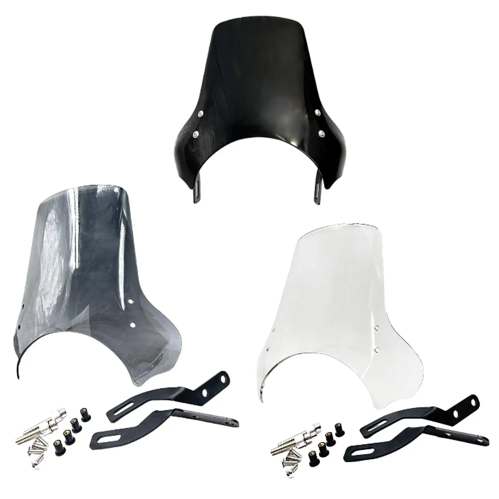 

Motorcycle Windscreen with Mounting Hardware,Front Fairing Wind