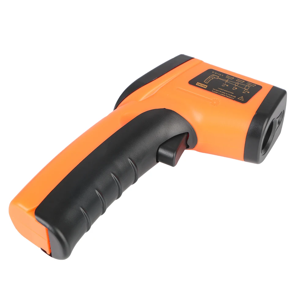 Pistola de ponto de termômetro infravermelho 40% C/F Pirômetro infravermelho industrial GM320 sem contato -50 ~ 380 ° Pistola medidora de temperatura a laser C