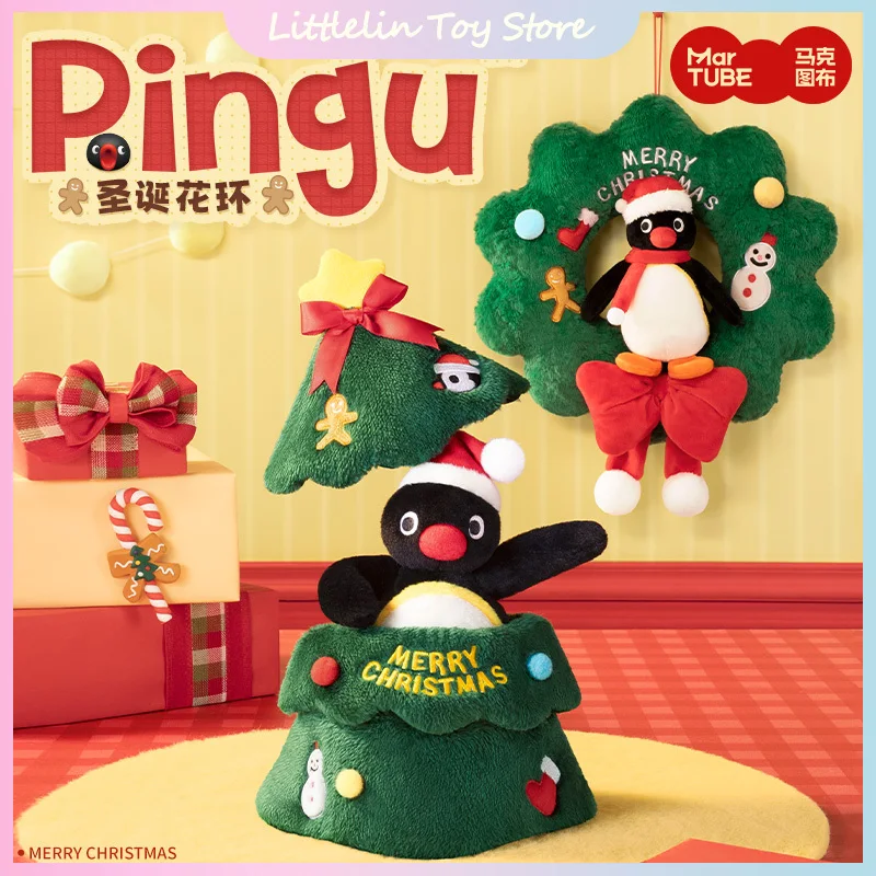 

Original Pingu Christmas Tree Wreath Plush Doll Penguin Plush Doll Cute Pendant Toys Ornament Christmas Birthday Surprise Gift