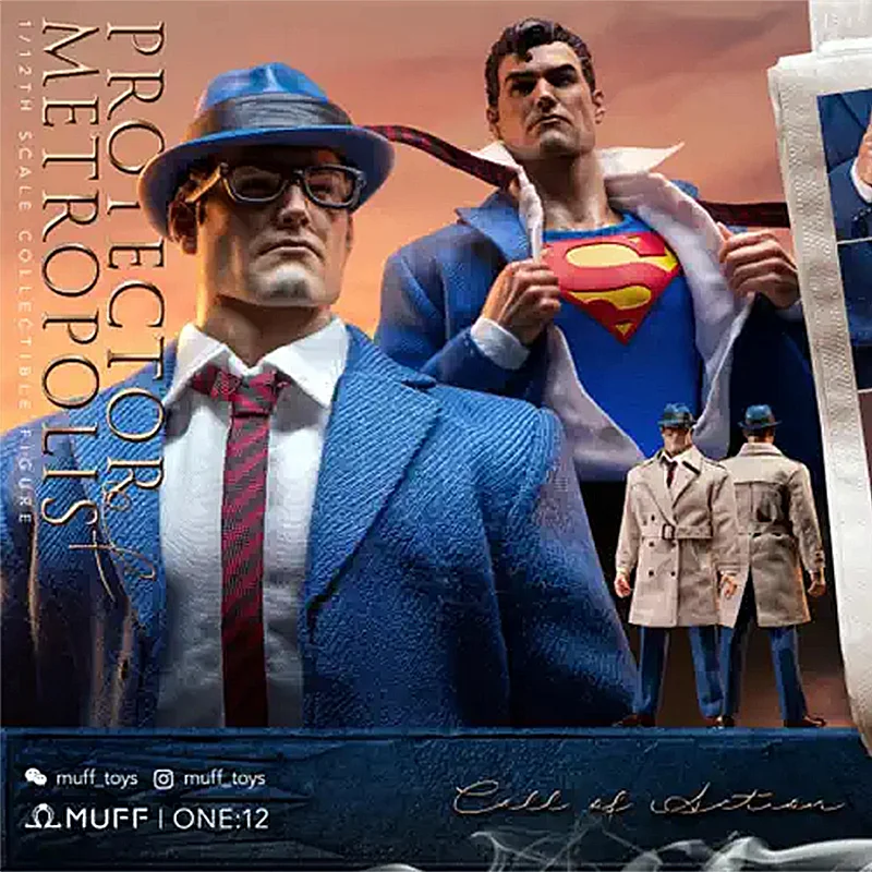 Spot Muff Toys 1/12 Superman Clark Kent Protector Of Metropolis Messenger Of Justice Call 6in Action Figure Toy Collection Gift