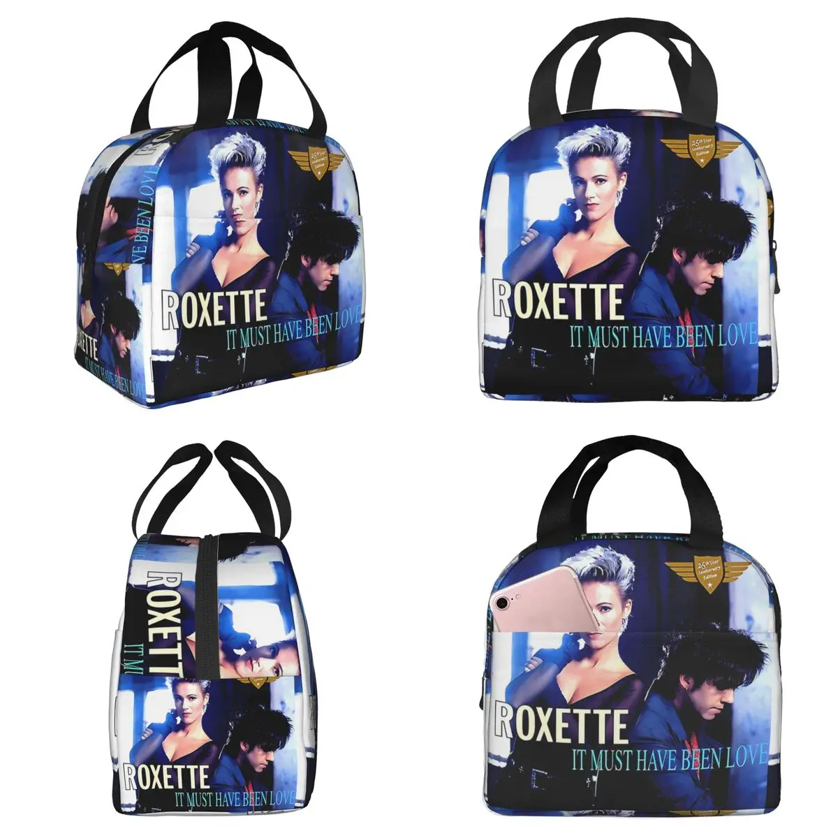 

Термосумка для обедов Music Roxette Band The Comingson World Tour Poly Co, изолированная, для детей, школьная, термосумка-холодильник для еды, сумка-тоут для ланч-боксов