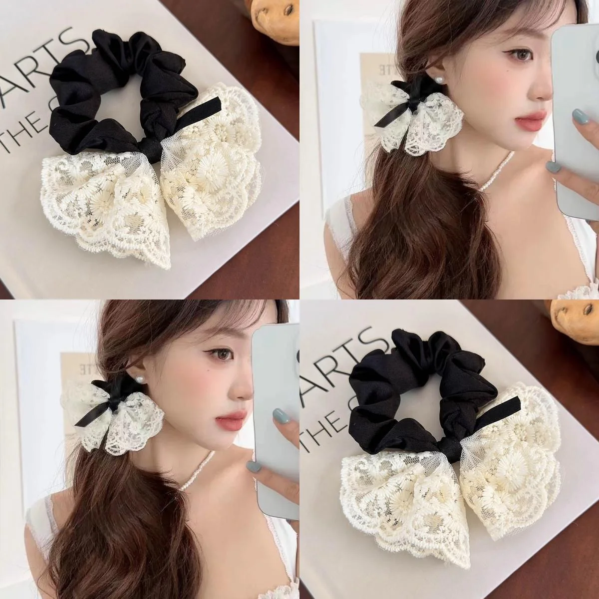 

New Women's Lace Headpiece: Luxurious Ponytail Hairband for Parties and Vacations