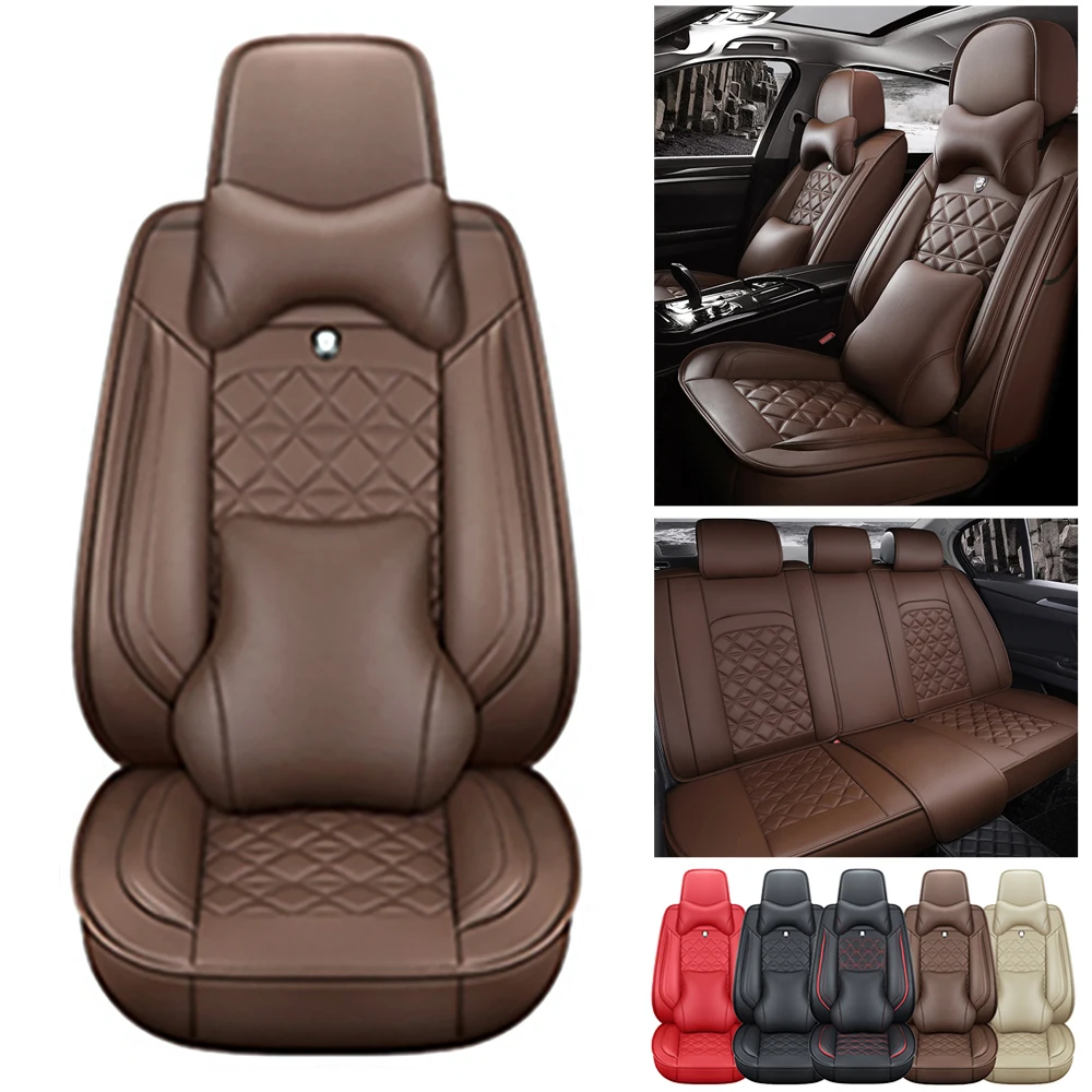 

Чехлы на сиденья автомобиля, полный комплект, для передних сидений с раздельным расположением и задней скамейки, универсальные, тканевые, для внедорожников, седанов, фургонов, автомобильные чехлы для салона