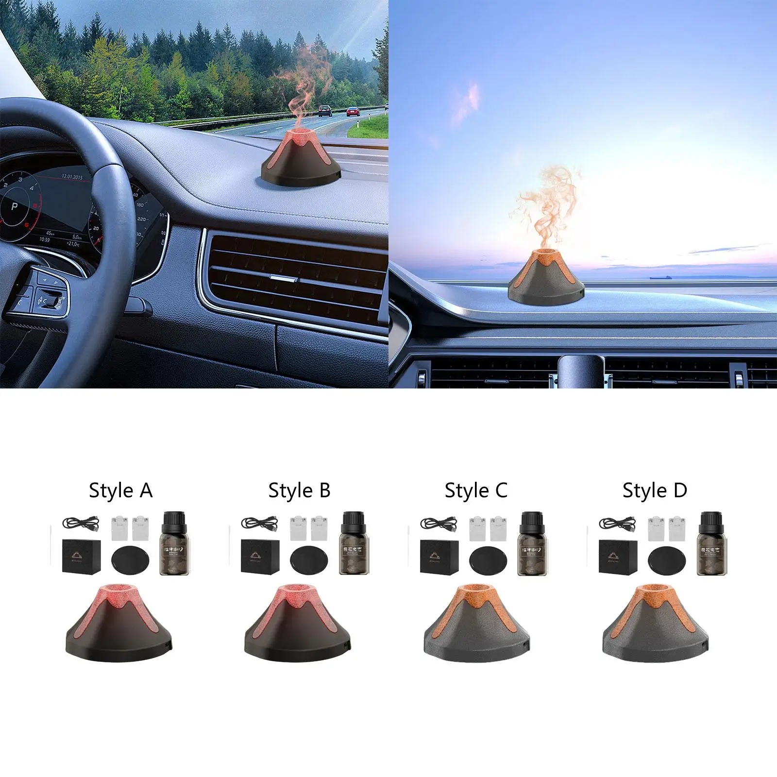 Volcano Fragrance Diffusers USB Humidifier for Study Home Decor Yoga