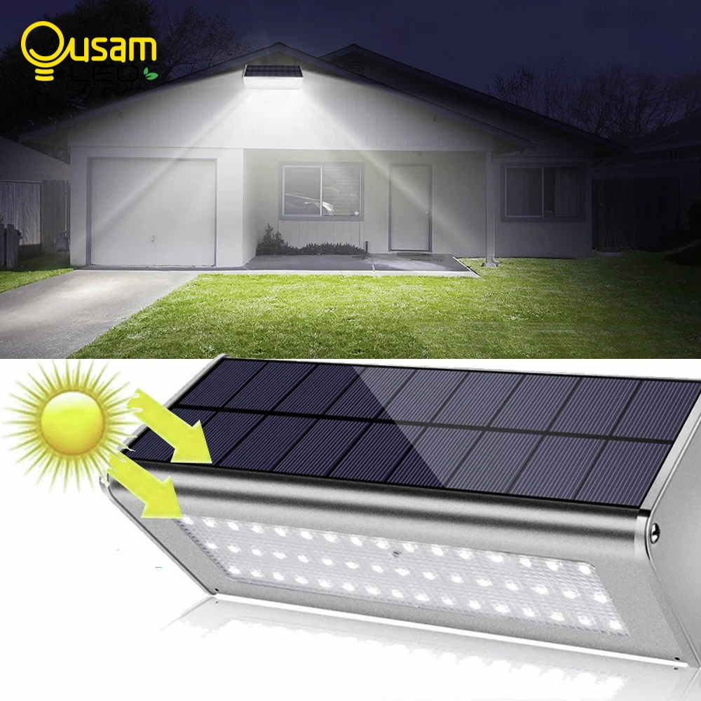 Solar Light Outdoor led Reflector Motion Sensor Solar Spotlight Garden Sunlight Wall 48 LED Powerful Waterproof Solar Lamp