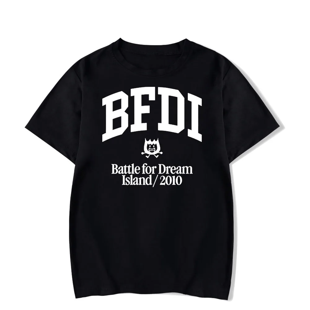 

Jacknjellify BFDI Battle For Dream Island Vintage 90s T-Shirt Short Sleeve Trendy T Shirt Harajuku Tops Loose Unisex Camiseta