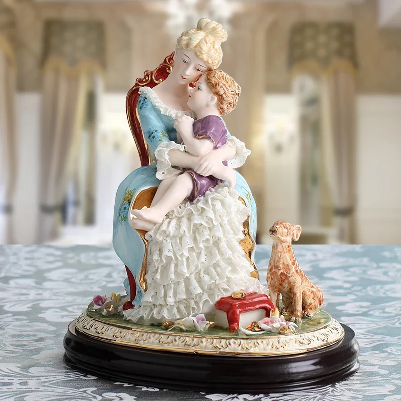 Porcelain Puppet Ceramic Handicraft European Beauty  Lace Porcelain Porcelain Handicraft European Beauty Figurines Miniatures