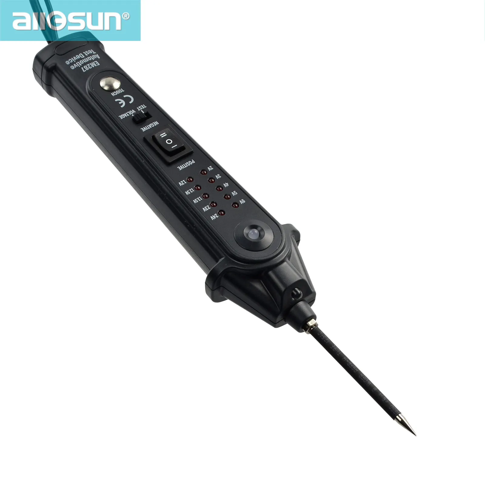 Automotive Circuit Tester Electrical System Voltmeter Car Electric Portable Pen Probe Vehicle Diagnostic Tool All-sun EM287