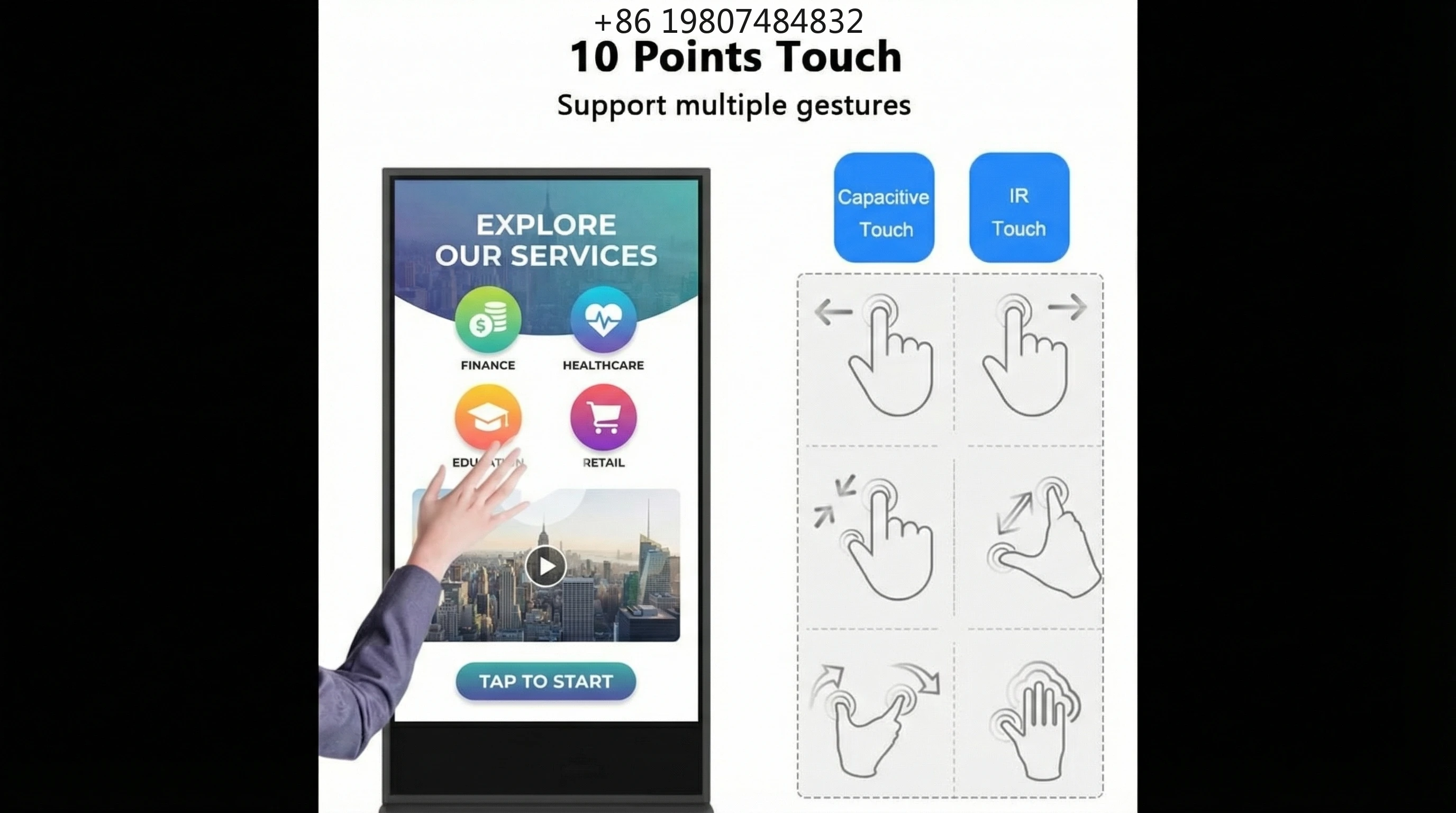 32 43 49 55 65 75 Inch Professional Retail Signage Screen, Hotel LED Digital Display Board Wholesale Price Hot Sale AliExpress