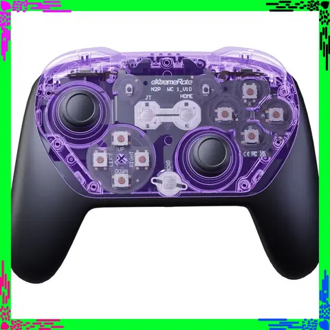 EXtremeRate Clicky Upgrade Kit for Nintendo Switch 2 Pro Controller Mouse Click Mod for Face & Shoulder Buttons DIY Parts