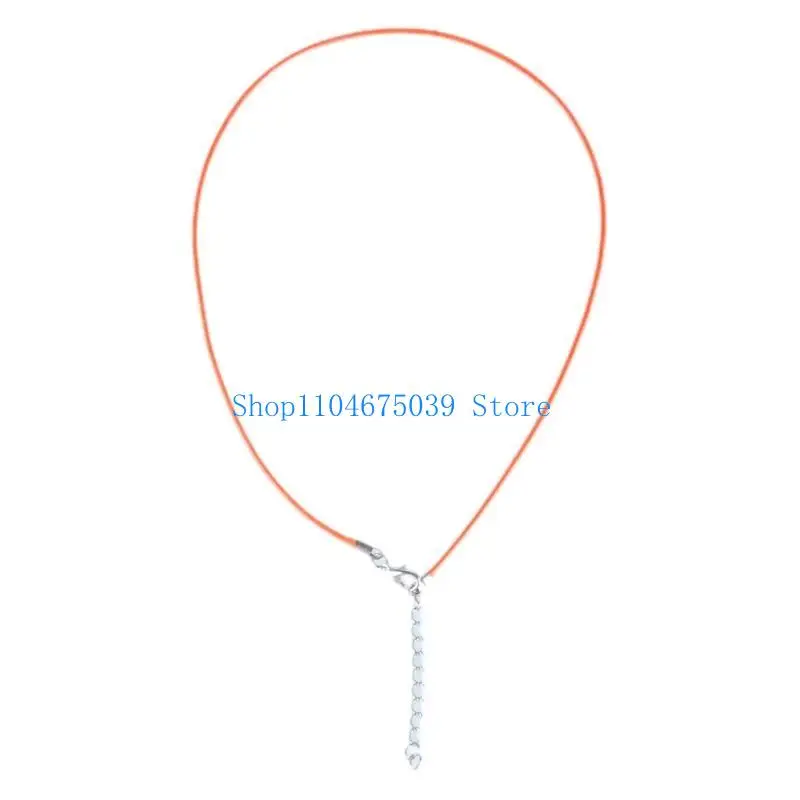 5asd 1.5mm Leather Cord Necklace With Lobster Clasp Wax Rope Chain For DIY Necklaces Pendant Wax Cord Jewelry Findings