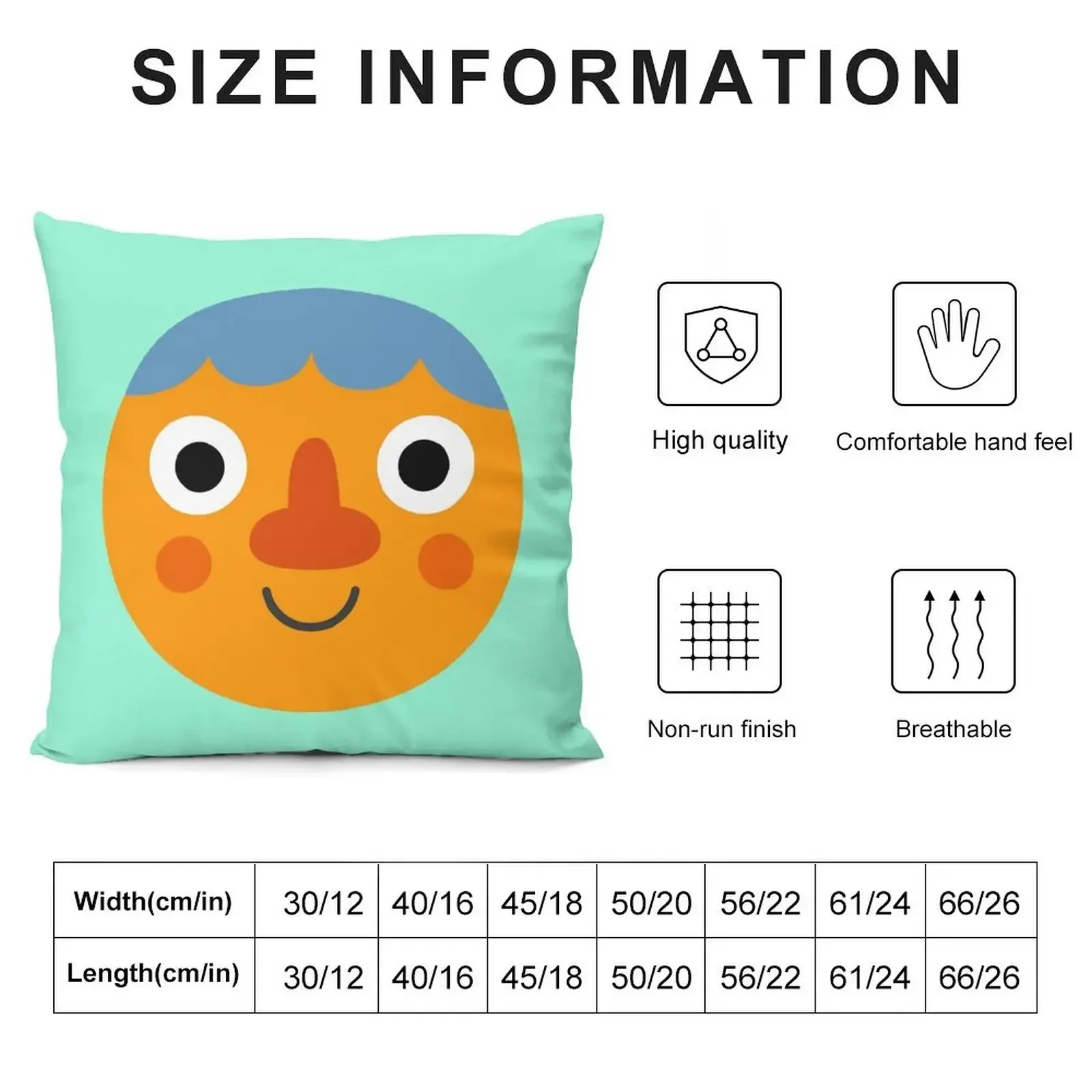 Noodle & Pals Noodle Face Throw Pillow Decorative Sofa Cushion Cushion Cover For Sofa pillow