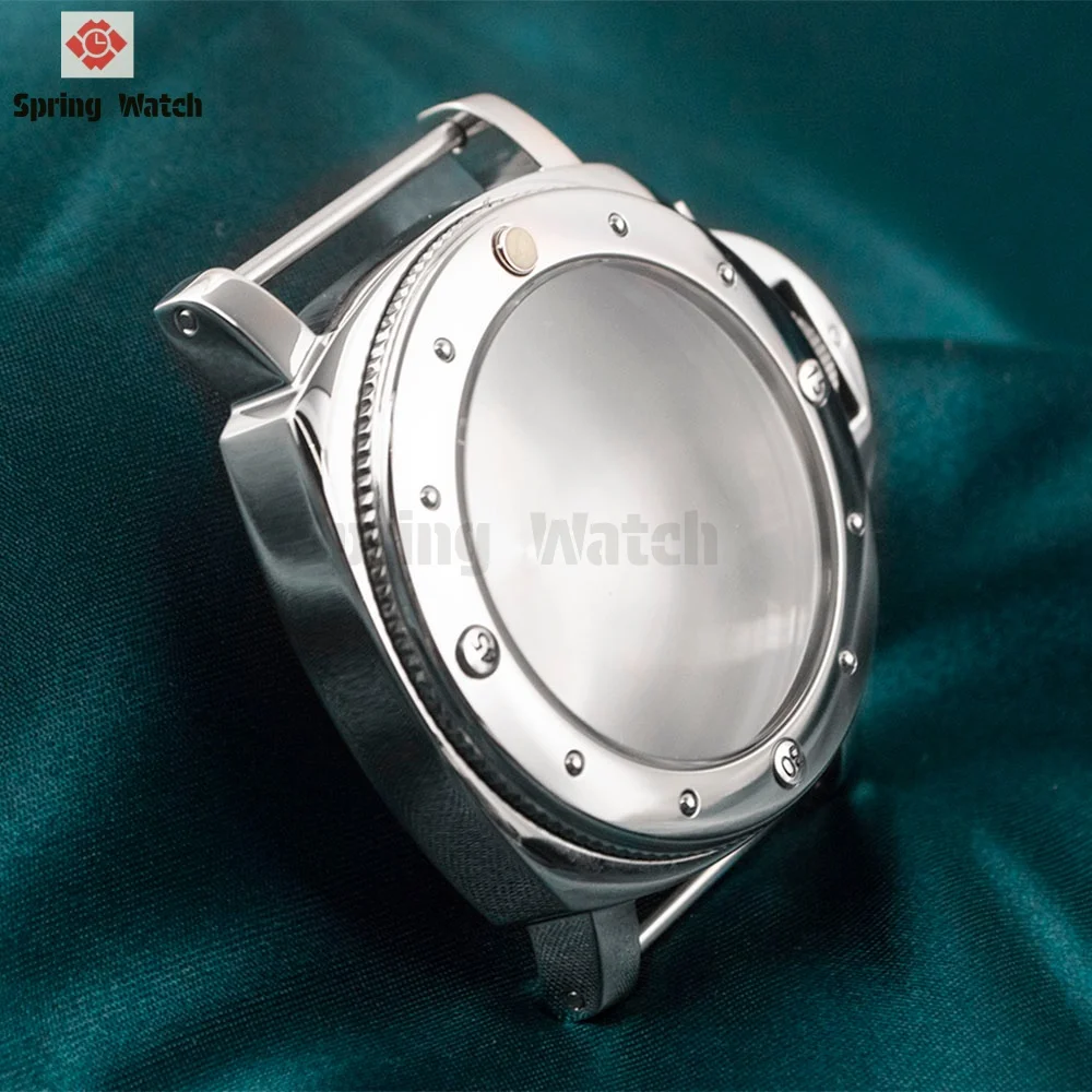 High Quality 44mm Watch Case Vintage Case Stainless Steel Waterproof for ETA6497/6498/ST3600 Movement PAM 208 Watch Case