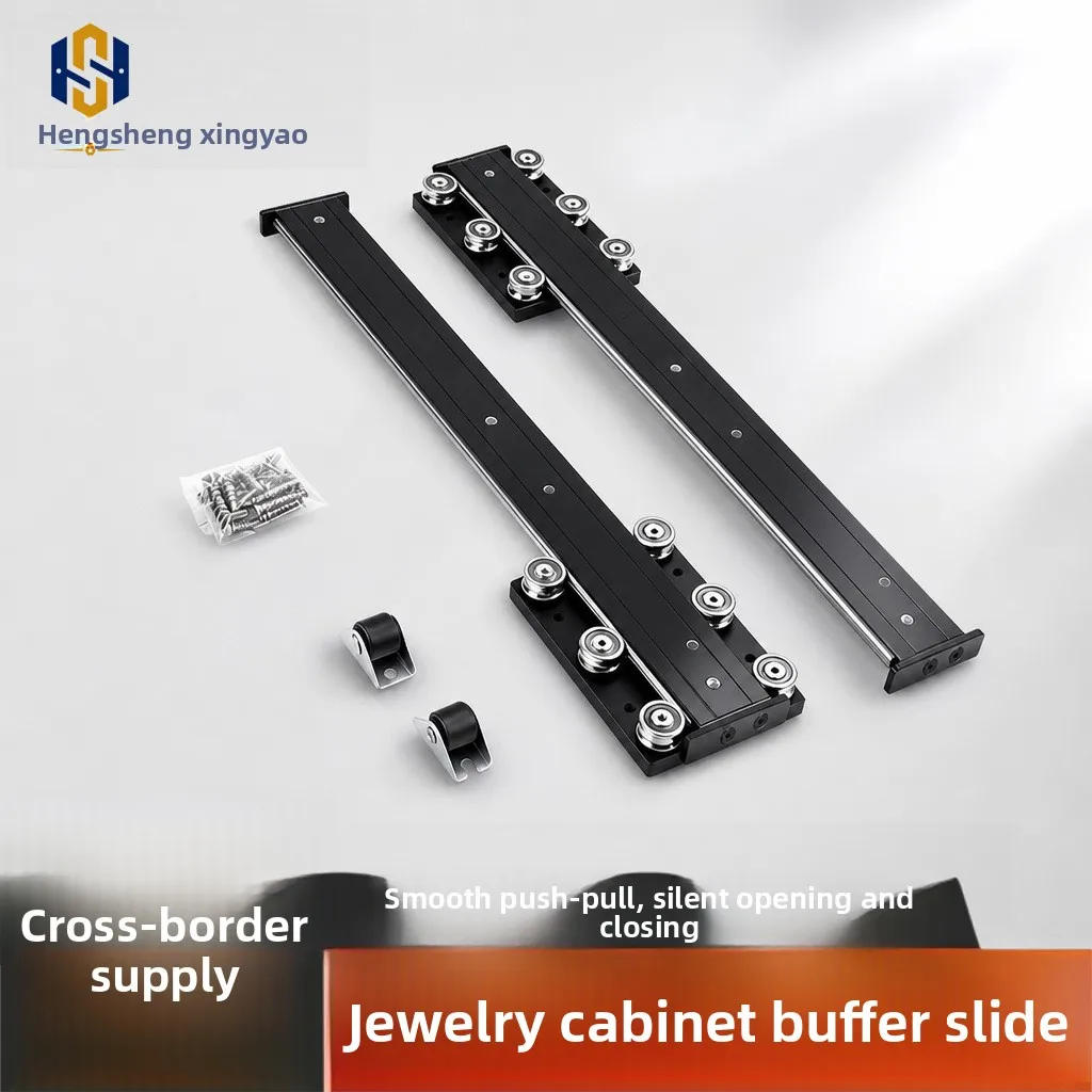 Concealed Soft Close Display Cabinet Drawer Slides In Aluminum Alloy Damping Buffer To Mm Length Options Jewelry Cases Island