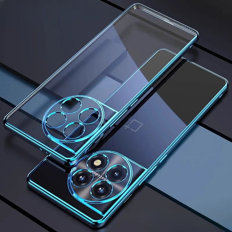 حافظة هاتف مطلية بالكهرباء لهاتف OnePlus 12 حافظة حماية ناعمة من السيليكون البولي يوريثان الحراري لهاتف OnePlus12 1+12 ONE PLUS 12 غطاء حماية