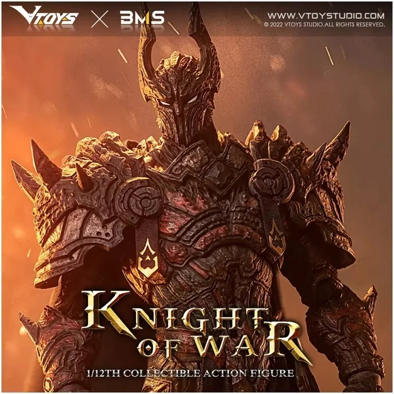 In Stock Vtoys X Bms Vsd005 1/12 Collectible Knight Of War Male Soldier Ruthless Knight Anime Action Figure Model Toys Gifts