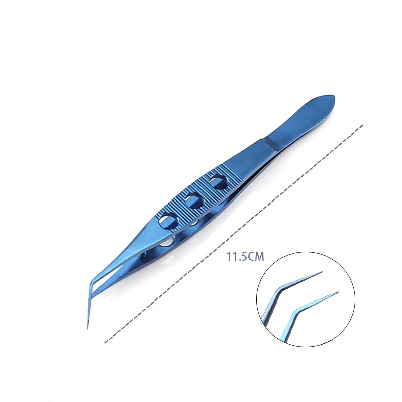 Titanium Alloy Hair Transplant Planting Tweezers Extract Hair Follicle Separation Professional Cosmetic Eye Elbow Iris Tweezers