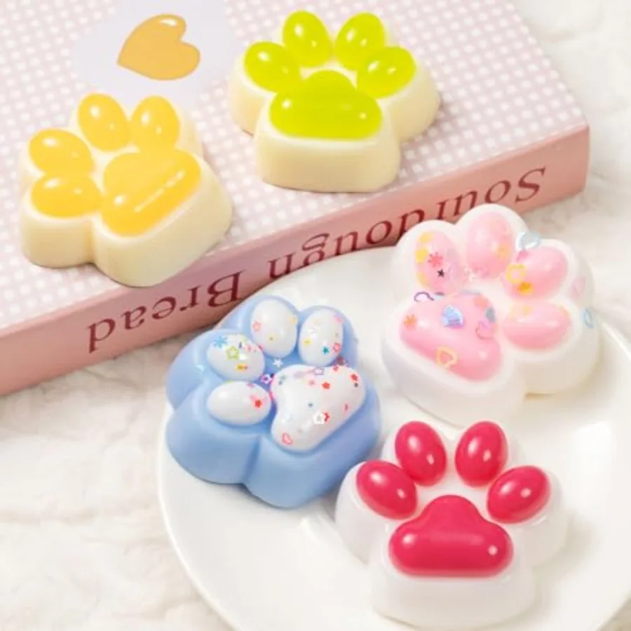 

Quality Assurance 5 Pcs Taba Squishy Cat Paw Toys, Cute Cat Paw Squeeze Toys for Stress Relief, Soft Kawaii Squeeze Fidget Toys