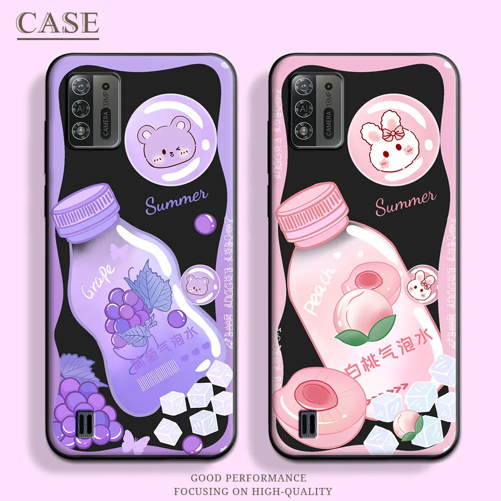 For ZTE Blade A51 Lite / A52 Case Butterfly Soft Silicone Couple Stars TPU Flower Phone Case For ZTE A52 Lite Cute Back Cover