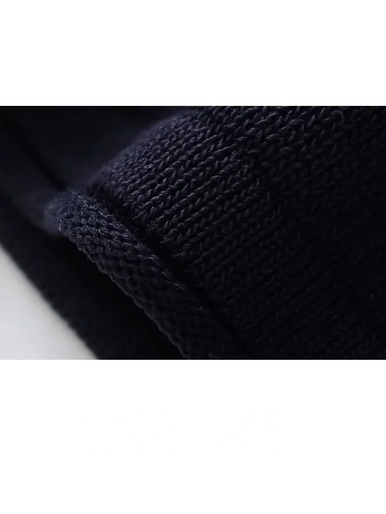 HH Women Autumn Fashion Versatile Crew Neck Long Sleeve Slim Knitted Top Female Temperament Bow Decorative Pullover Sweater