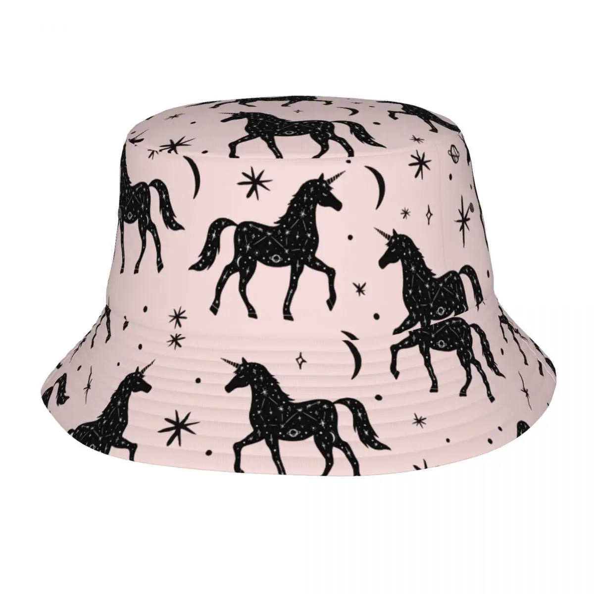 Unicorn Pink Bucket Hat for Women Summer Vocation Sun Hat Stylish Lightweight for Outdoor Fishing Hats Boonie Hat
