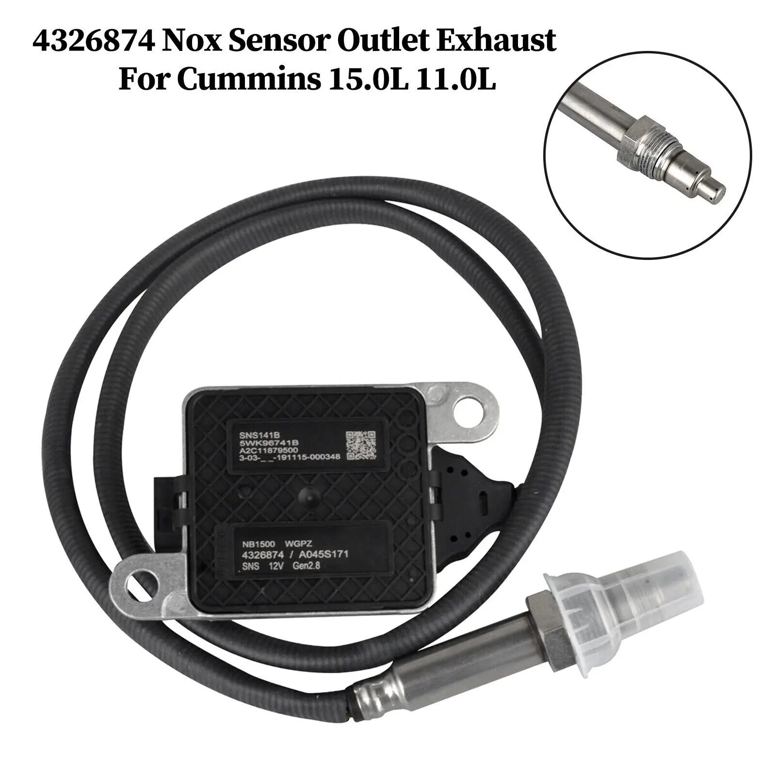 4326874 Nitrogen Oxygen Nox Sensor Outlet Exhaust For Cummins 15.0L 11.0L#1