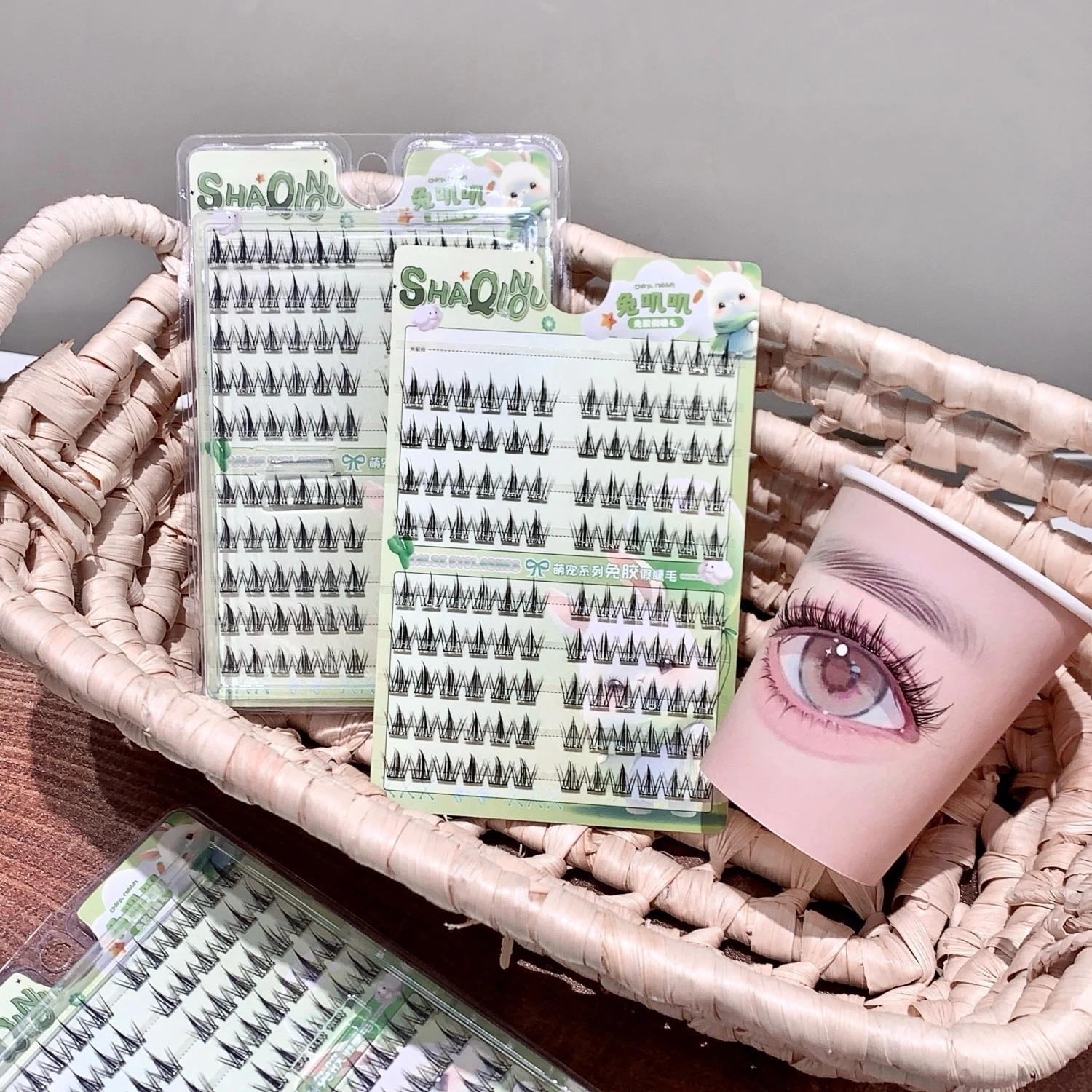 No Glue Eyelash Clusters Wispy Manga Lashes Featherlight False Eyelashes Natural Look Voluminous Fluttery