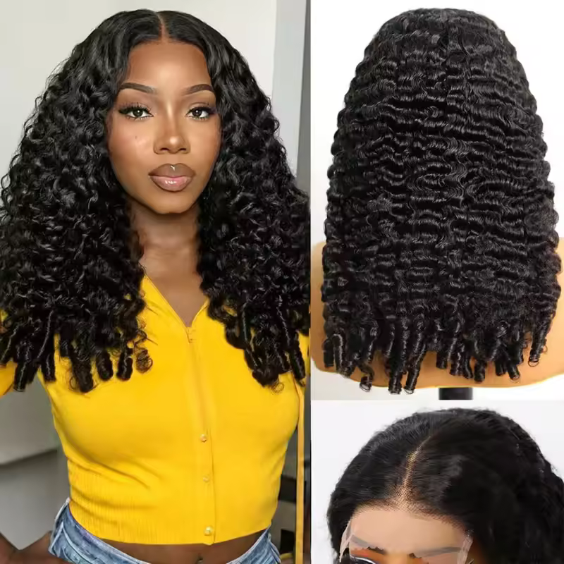 Burmese Curly Wig Human Hair Deep Wave Lace Front Wigs 13X6 Hd Lace Frontal Wig 40 Inch Brazilian Original Wigs For Black Women - Image 2