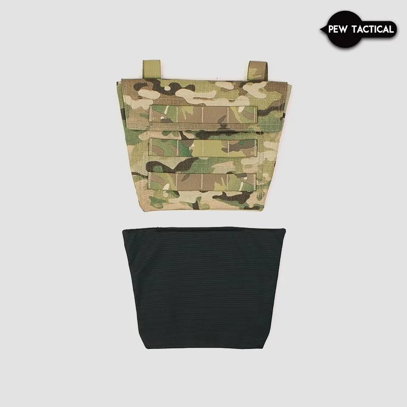 

PEW Tactical Abdominal Panel Pouch Crotch Guard Groin Protective Belly Bag Fanny Pack with Foam Lining for Hunting Vest UA90