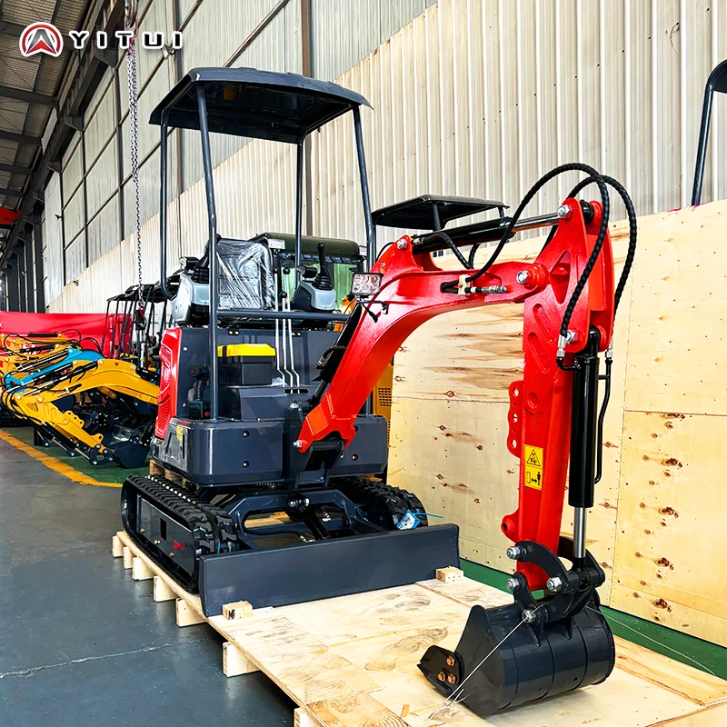 

Customized Mini Excavator 1.2 Ton Small Digger Factory Low Price Euro 5 Epa Kubota Engine Mini Excavator
