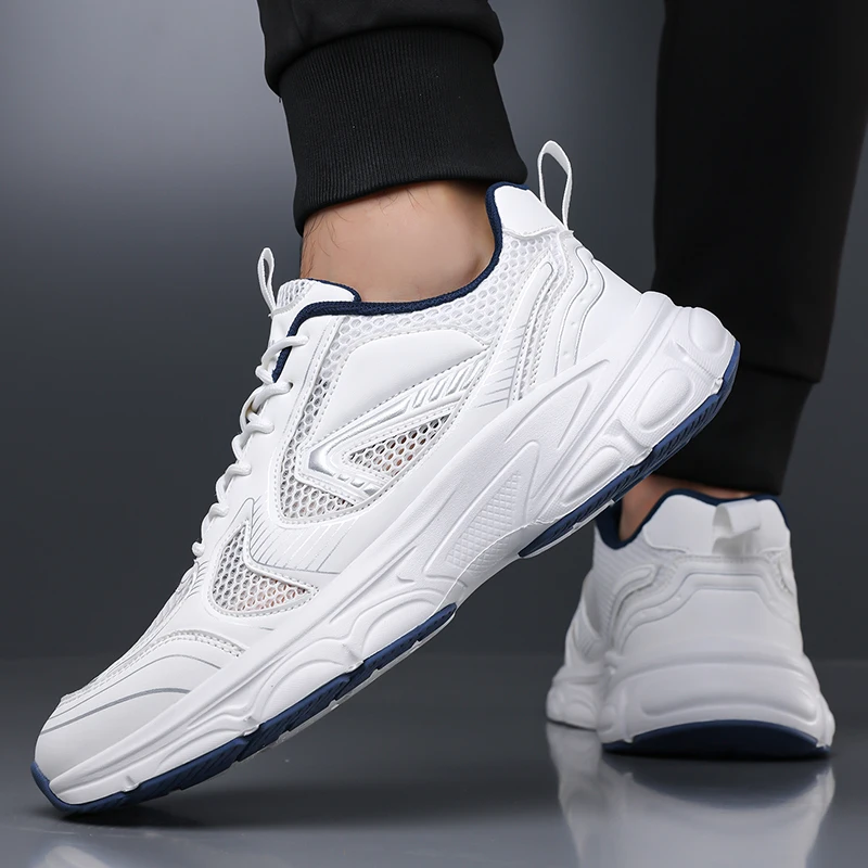 Mens best selling shoes New model Anti slip Comfortable Shock absorption Casual Soft sole Breathable Mesh fabric  Wear resistant