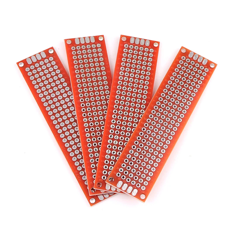 15PCS Yellow 2x8cm Double Side Prototype DIY Universal Printed Circuit PCB Board Protoboard PCB Kit Breadboard Set